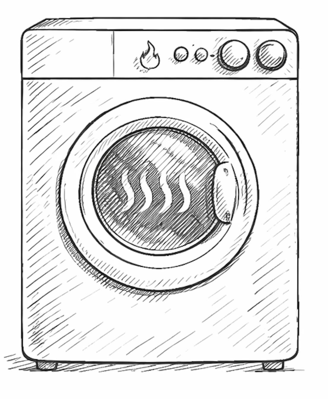 Illustration d'un sèche-linge moderne pour appartements de luxe