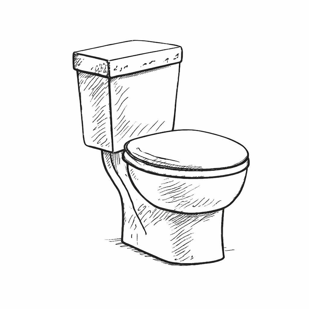 Toilettes modernes pour appartements de luxe avec réservoir et siège fermé